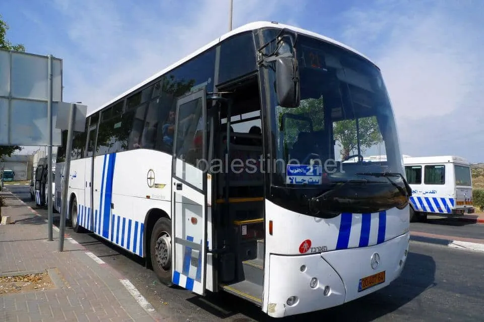 a big bus in Palestine